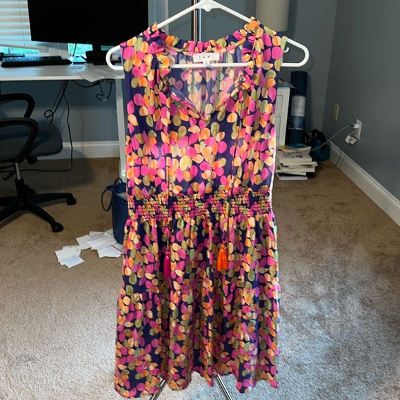 NWT THML dress with tassel and smock waist. Size m - Picture 1 of 3